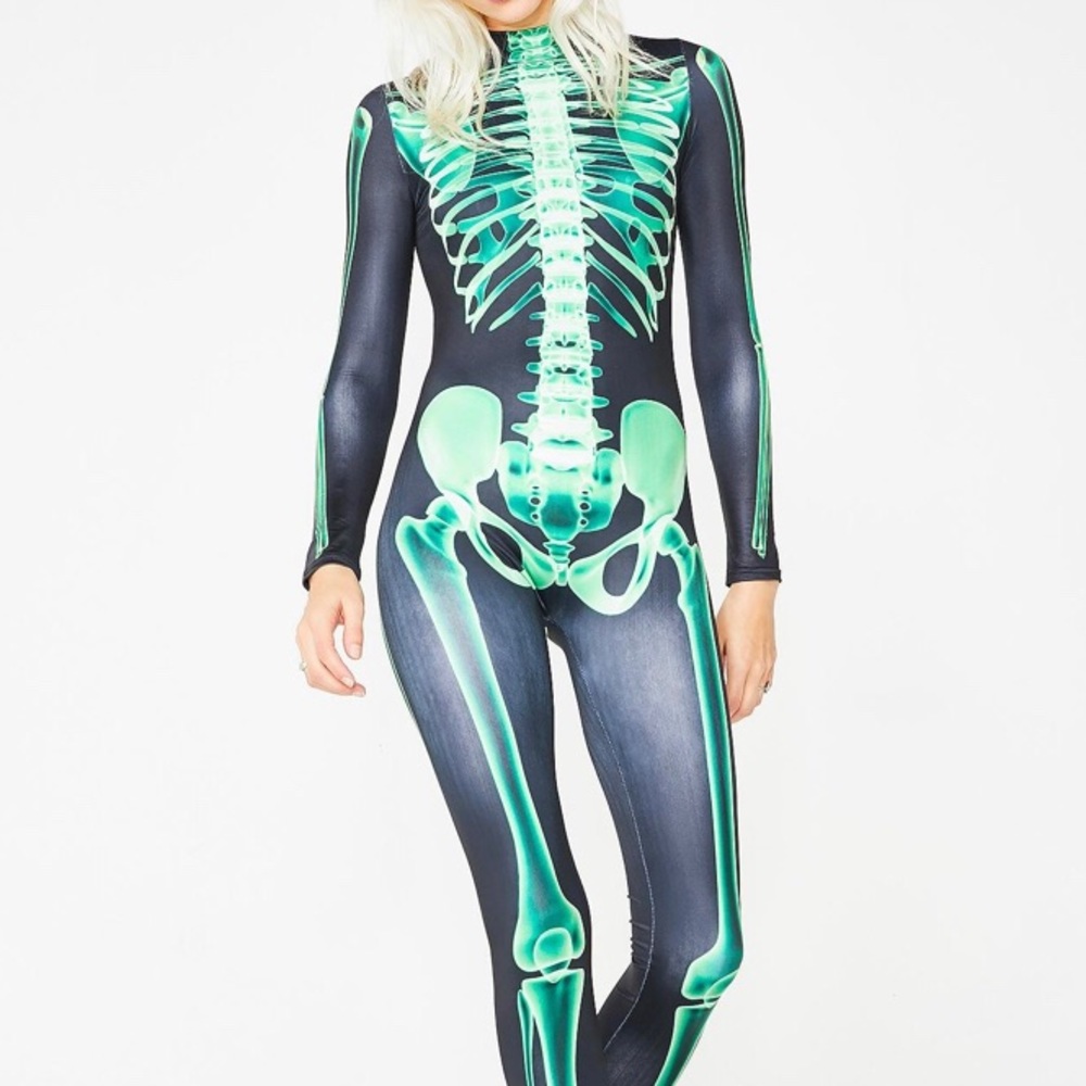 Skeleton Cat suit